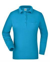 Damen Workwear Poloshirt Pocket Longsleeve Essential
